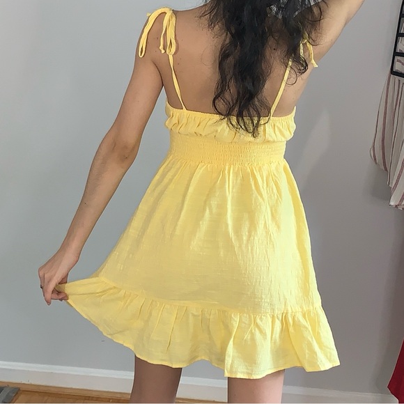 Yellow Pacsun L.A Hearts Ruffle Detailing Dress with tags (XS) - Picture 6 of 6